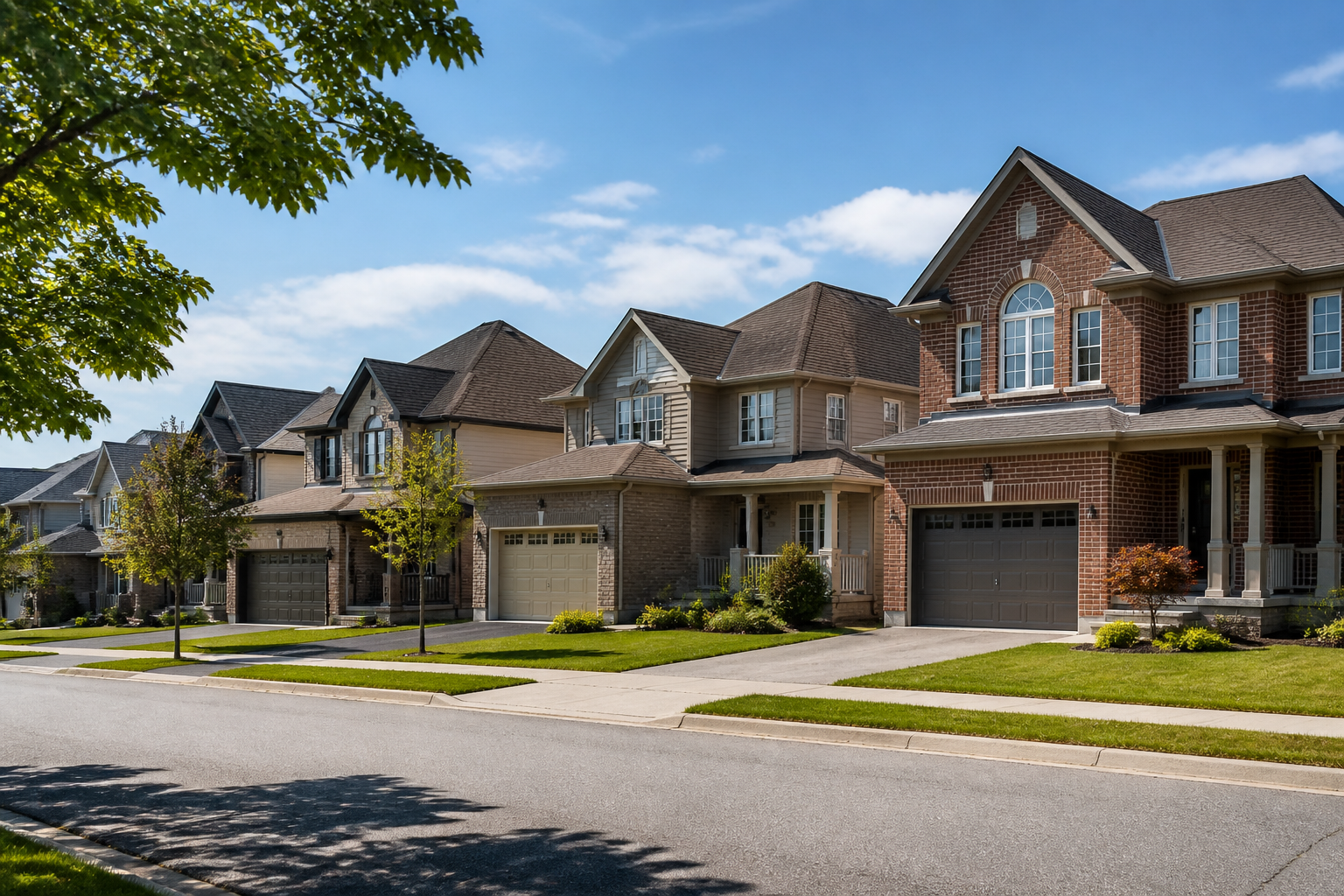 Attractive Ottawa residential neighbourhood with well-maintained homes